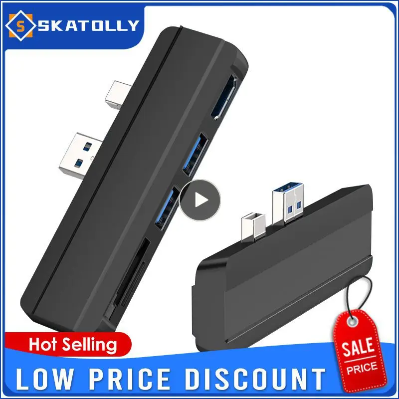 Docking Station Usb Hub 3.0 Per Microsoft Surface 4/5/6/7 A Porta Usb3.0 Adattatore Per Lettore Di Schede Sd/Tf Compatibile Con Hdmi