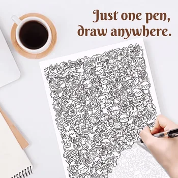 Carta da tracciare per disegni a linee che alleviano lo stress per adulti, allevia la noia e lo stress, pratica la copia di opere d'arte, migliora la concentrazione