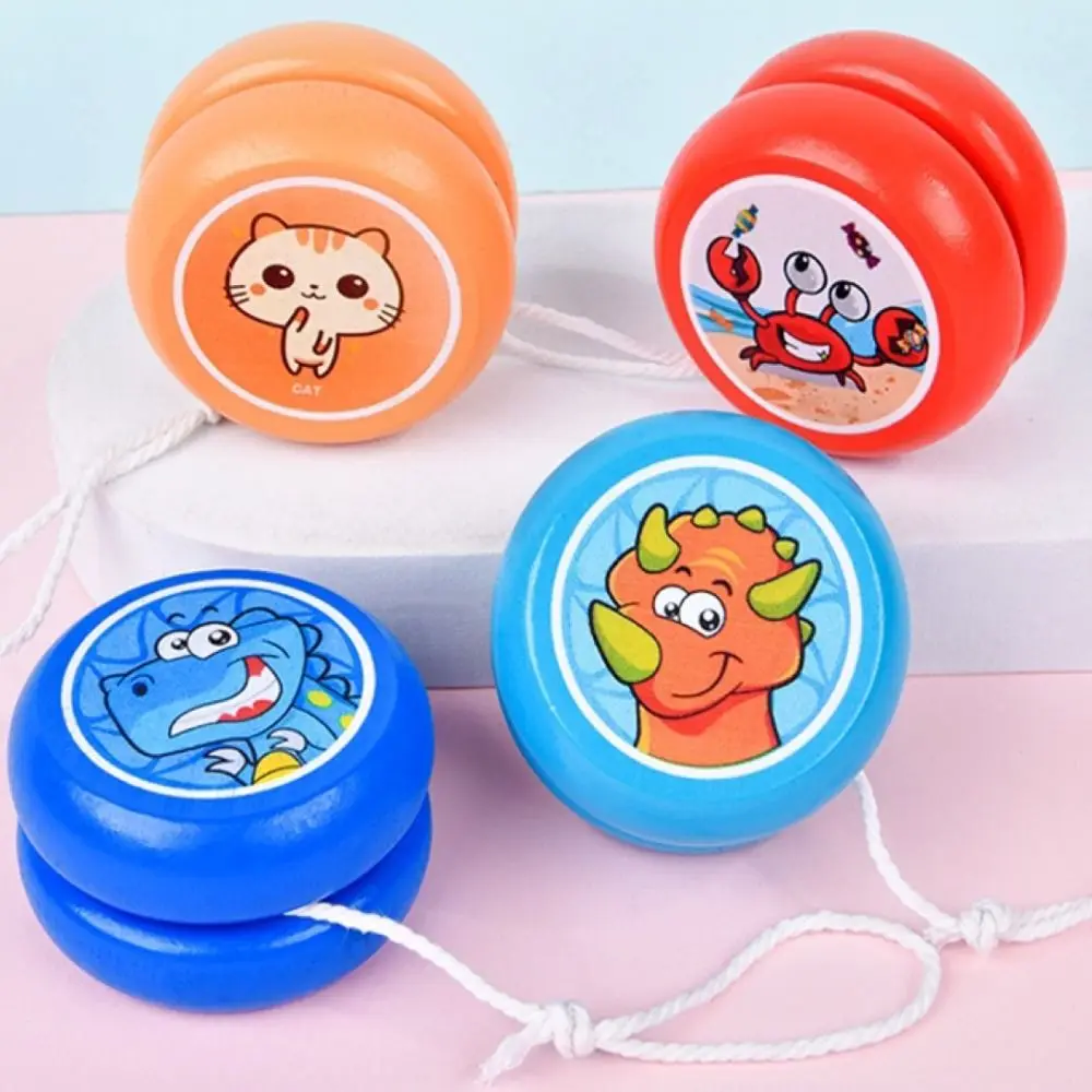 Animal lovely yoyo wooden toy for concentration and development
