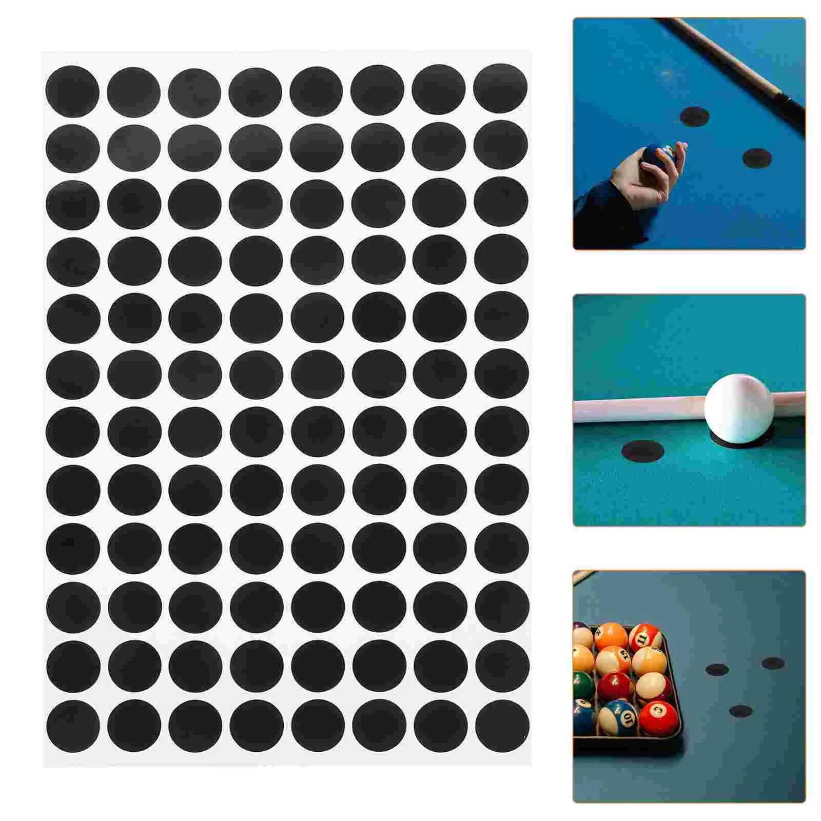 

Billiards Positioning Stickers Snooker Marker Spot Pool Table Dots Felt Cloth Necessity Self-adhesive Paper Making Point