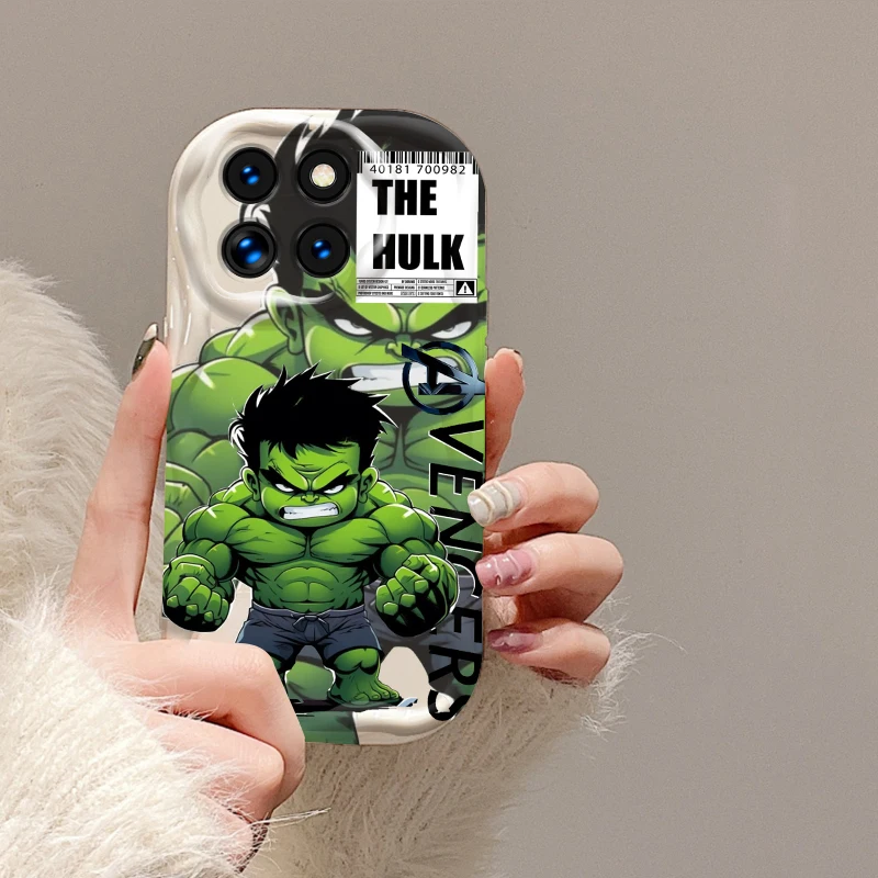 Cap Tain Hulk Marvel Per Xiaomi Mi 14 12 12T 11 Lite Poco M6 X6 X5 X4 X3 M3 F4 Pro Gt Nfc 5G Wave Oil Funda Phone Case