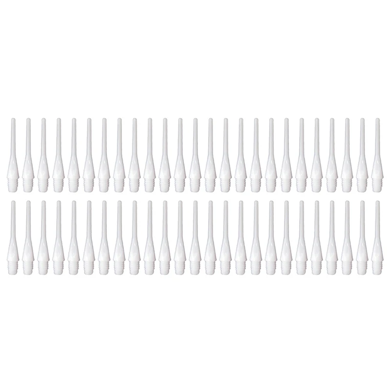 50PCS Soft Plastic Tips Points Needle Replacement Dart White Parts New Safety Plastic Dart Head Accessories