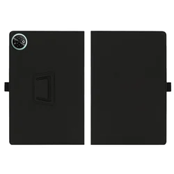 Enhanced Protective Tablet Case with Folding Stand, Pencil Holder, and Wrist Strap, 14 for DOOGEE Tab E3 Max (Black)