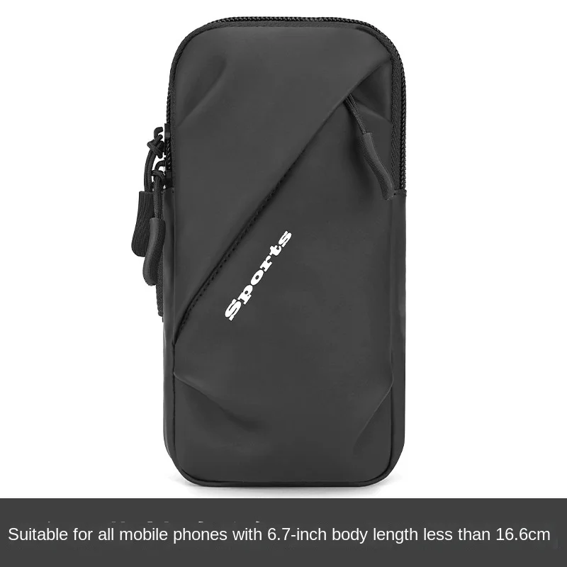 

6.7 Inches Phone Holder Crossbody Shoulder Holsters Bag with Arm Band Fits IPhone Android Use for Biking Running Walking Hiking
