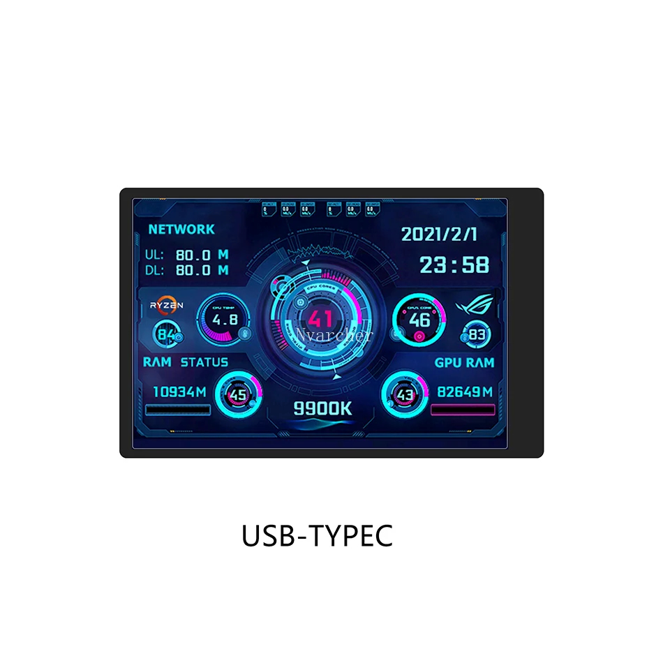lcd screen with usb input free sample