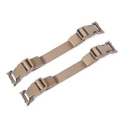 Set of 2 MOLLE Compression Buckle Straps for Backpack and Luggage Accessories (Khaki)