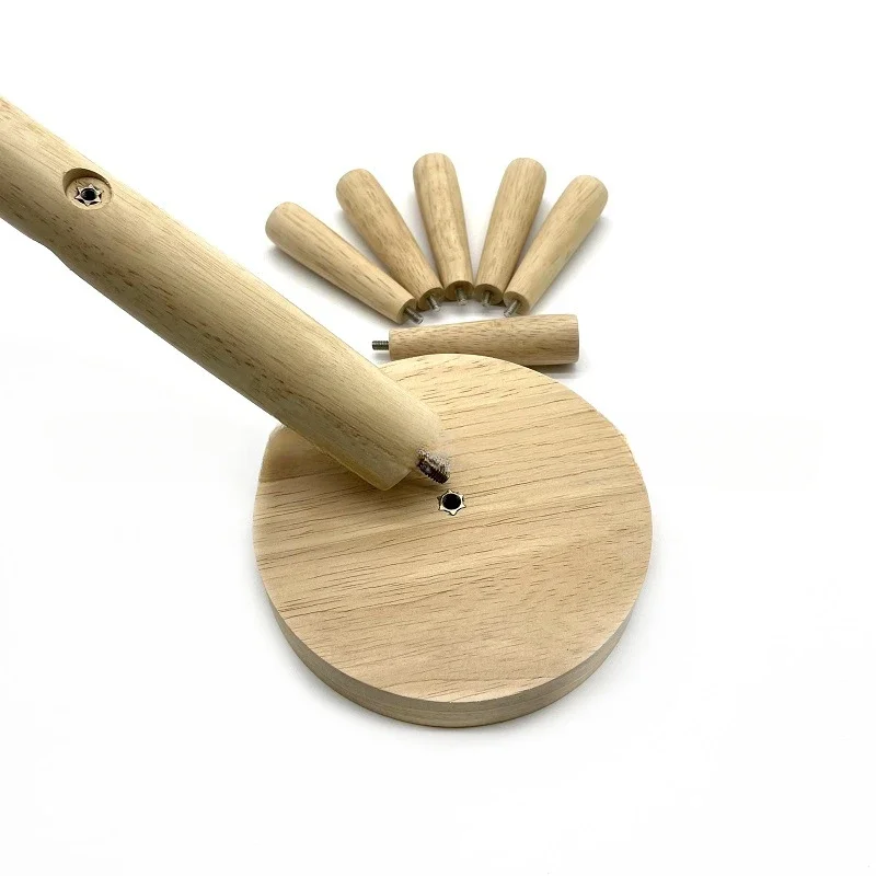 WEPICK Tree Shape Wooden Coffee Tea Cup Holder Storage Stand Home Kitchen Mug Hanging Display Drink Utensil Holder 6 Hooks