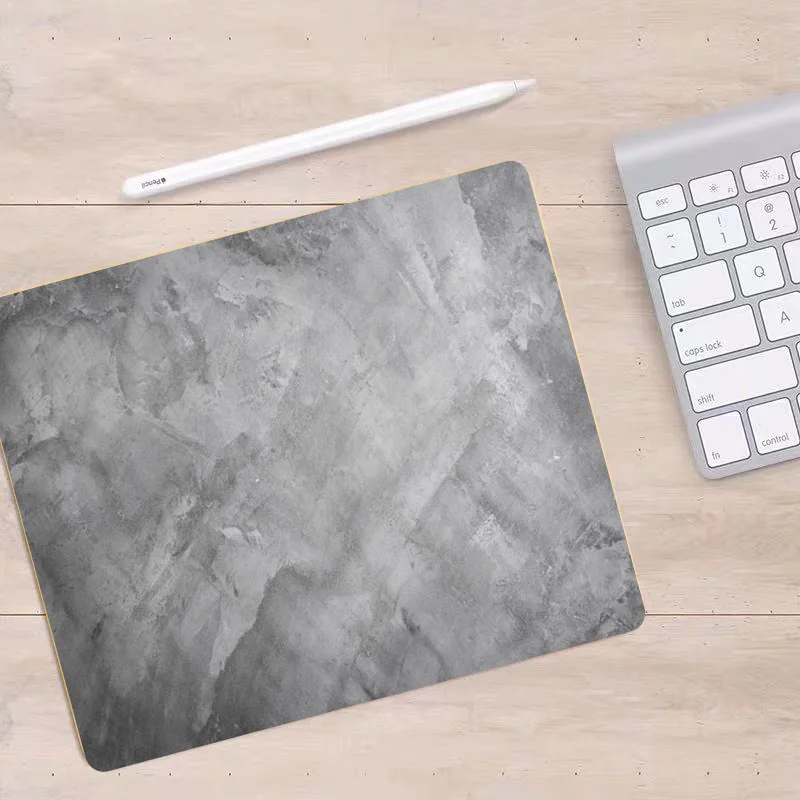 Grey Texture Desk Mouse Pad and Office Rug - Elegant Desk Accessory and Cushion