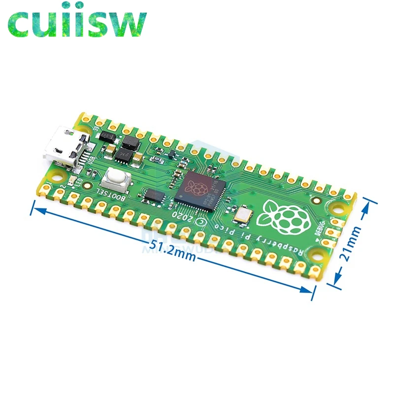Raspberry Pi Pico Development Board RP2040 Dual-Core 264KB ARM Low-Power Microcomputers High-Performance Cortex-M0+ Processor