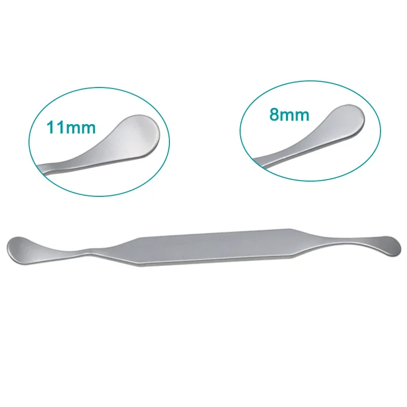 Nasal Double Head Round Head Piece Shovel Nasal Surgical Stripper Stainless Steel Cosmetic Surgical Tool rib cartilage stripper stainless steel rhinoplasty instrument pull hook stripper left and right shovel type