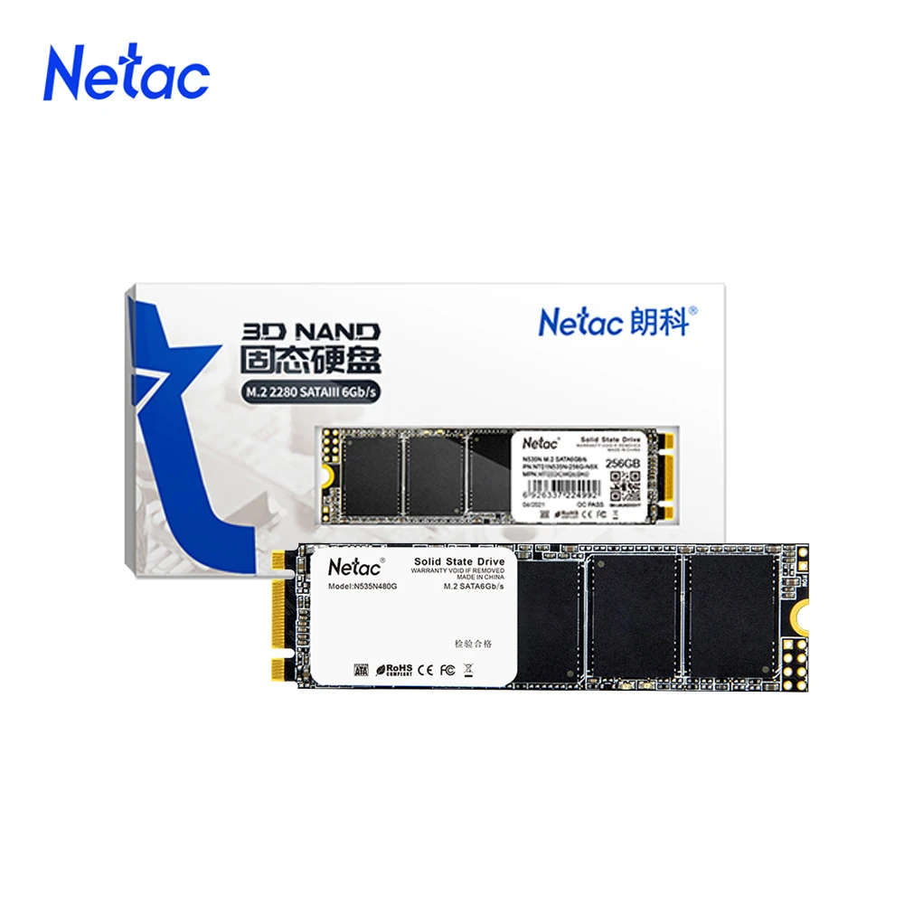 internal ssd for pc Netac SSD M2 SATA 120GB 240GB 480GB 960GB NGFF SSD Drive Internal Solid State Hard Disk for laptop ssd drive 1tb internal