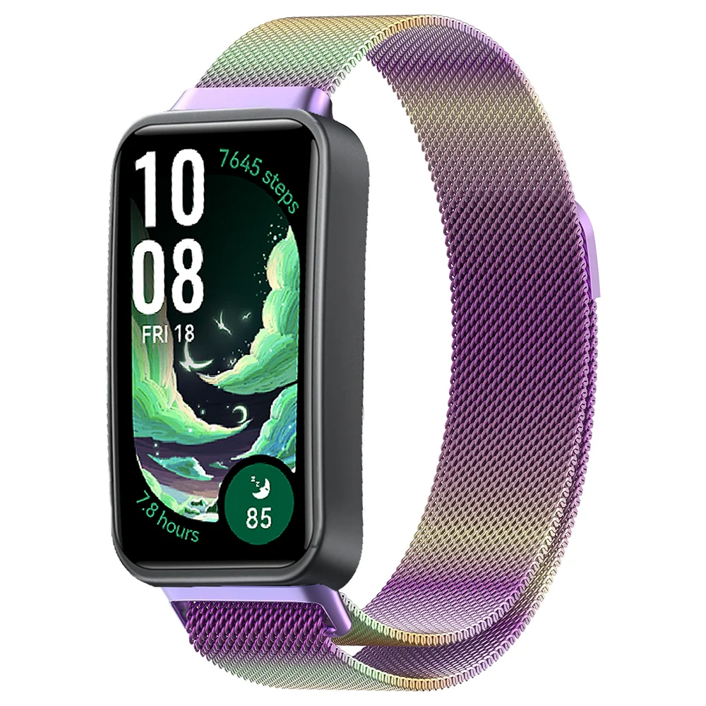 Breathable Milanese Loop Metal Magnetic Bracelet Strap