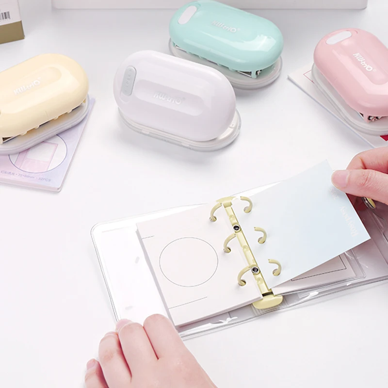 3-Hole Punch for Binder Portable Metal Office Puncher with 1.10 Inch Spacing Heavy-Duty Craft Paper Punch Tool hole punch