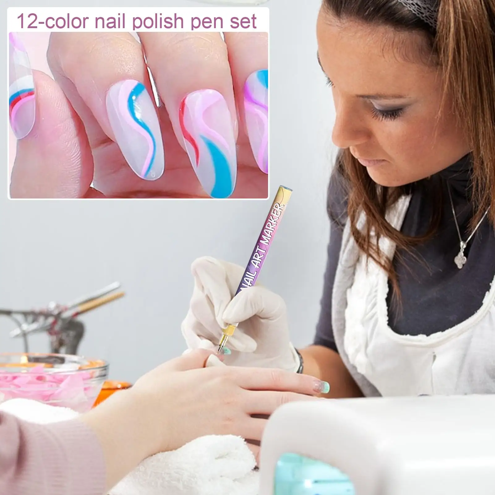 Nail Art Waterproof Graffiti Liner Pen