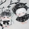 10cm Handmade Plush Doll Toy Clothes 20cm Anime Fashion High-End Pearl Beret Bow cloak Set For Boys And Girls Birthday Gifts 2