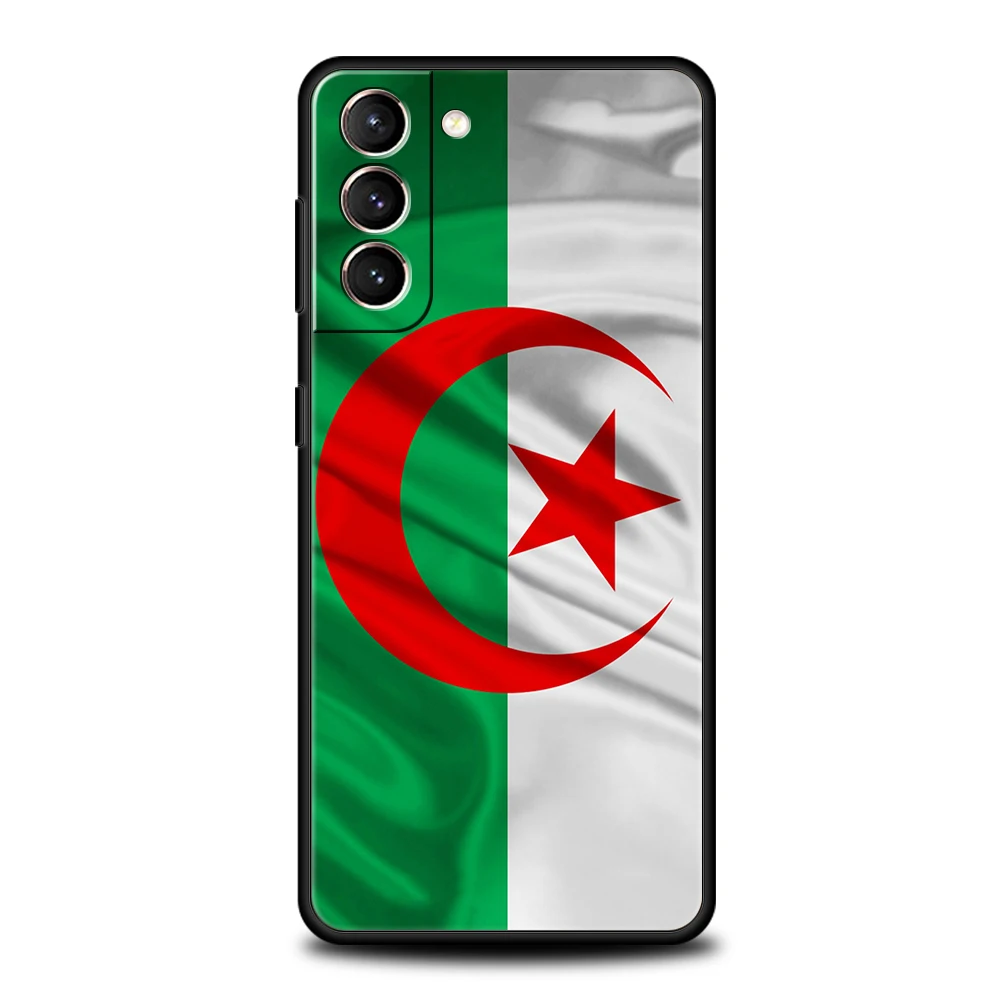 Algerien Flagge Fall für Samsung Galaxy S24 S23 S22 S20 S21 Fe Ultra S10 S10E S9 S8 plus 5g Silikon stoß feste Telefon abdeckung Capas – Detail 5
