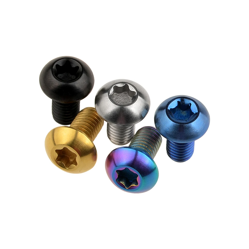 M5x10mm In Lega Di Titanio Testa Pulsante T25 Torx Viti Bulloni