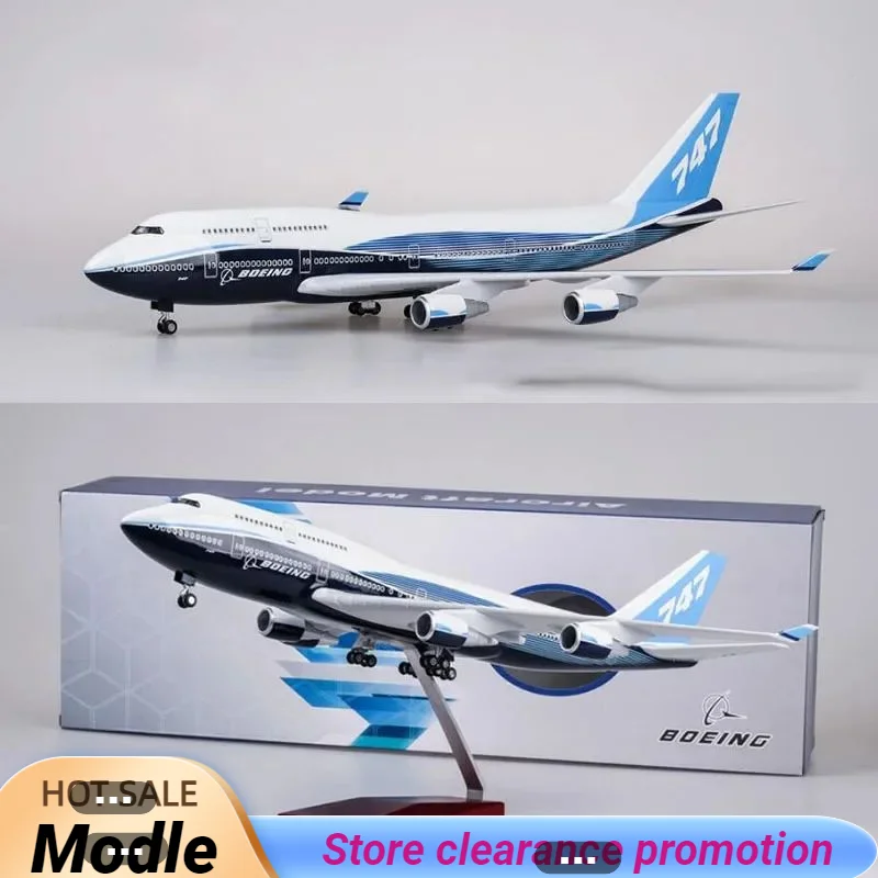 

1/150 47CM Aviation Airplane Boeing B747 Aircraft Plane International Airline Model Light Plane Airliner Adult Toys Gift Display