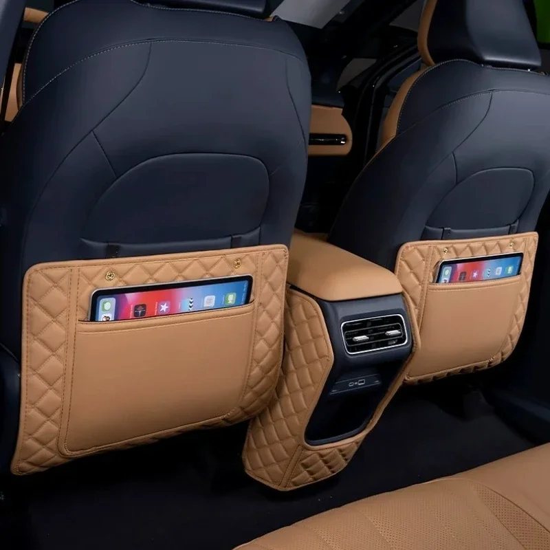 Geely Galaxy Starship 7 EM-i용 뒷좌석 킥 플레이트 전면 좌석 뒷면 보호 및 관리를 위한 먼지 방지 패널