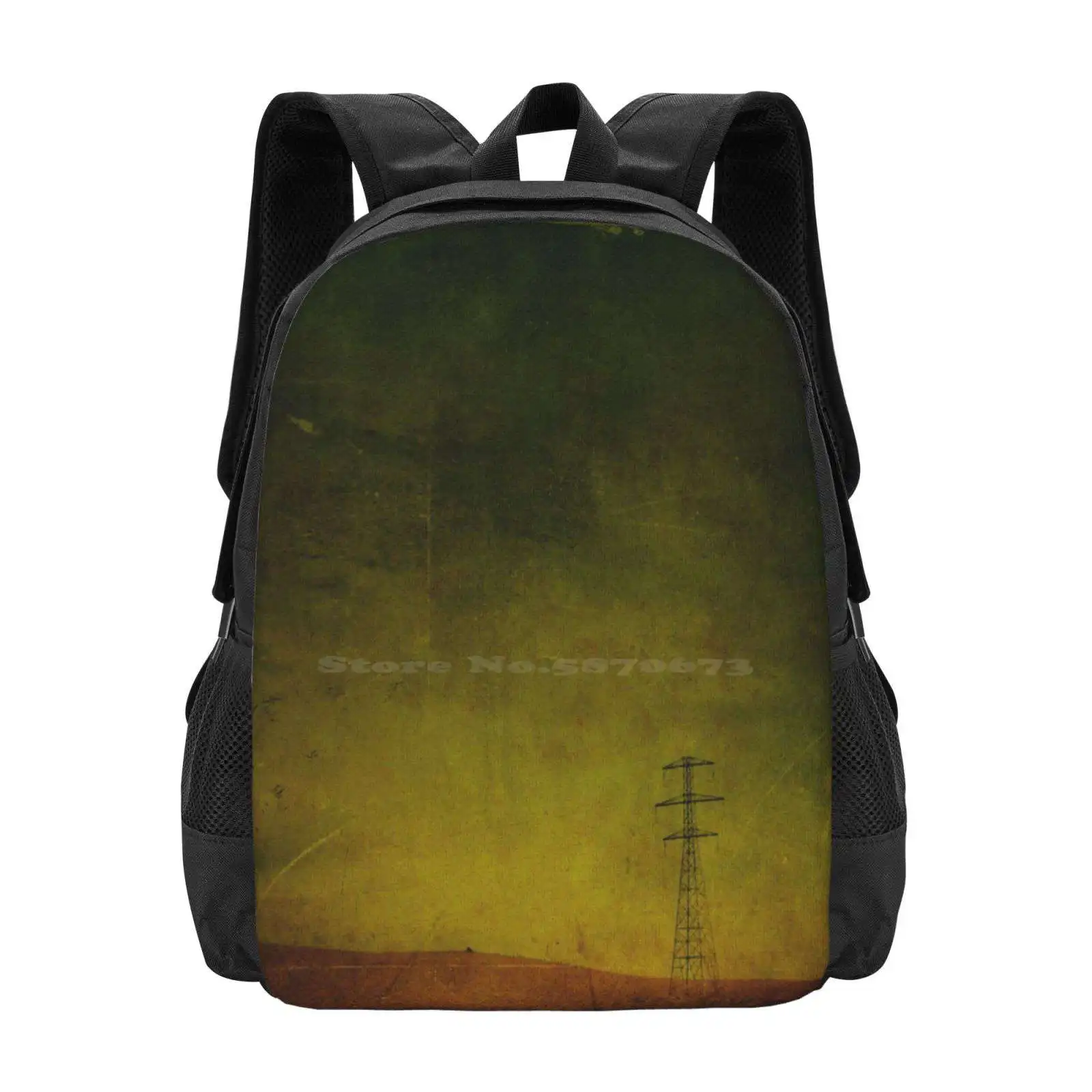 

Лидер продаж, рюкзак, модные сумки, пейзаж, новинка, Nz Otago Pylon, сурреальная текстура, Tussocks, Зеландия