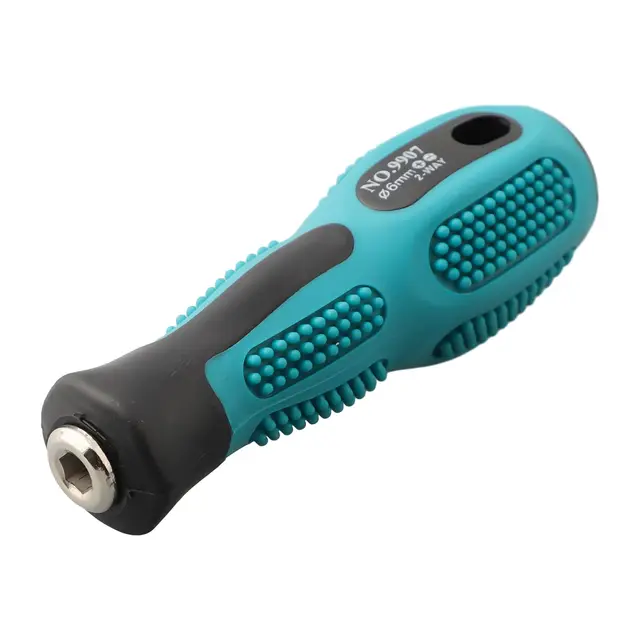 6.35mm 4mm Hex 5mm Round Self-Locking Adapter Screwdriver Handle Magnetic Screw Driver Bits Holder Wrench Tools 4