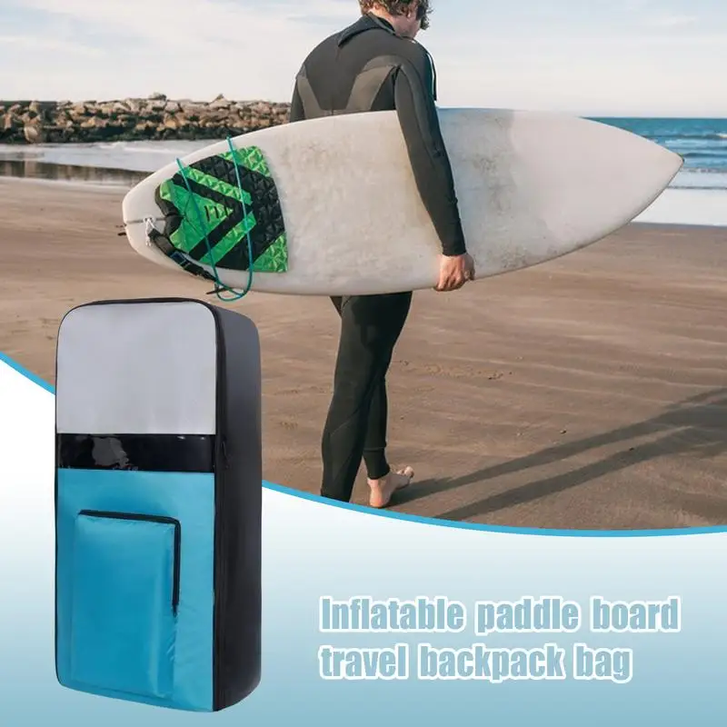 Inflatable Paddle Board Bag Travel Backpack Carrying Bag Board Carry Shoulder Backpack Ergonomic Portable Surfboard