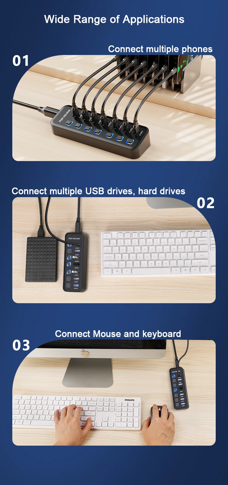 airies usb avec et adaptateur de port de données haute mathiateur individuel extension usb