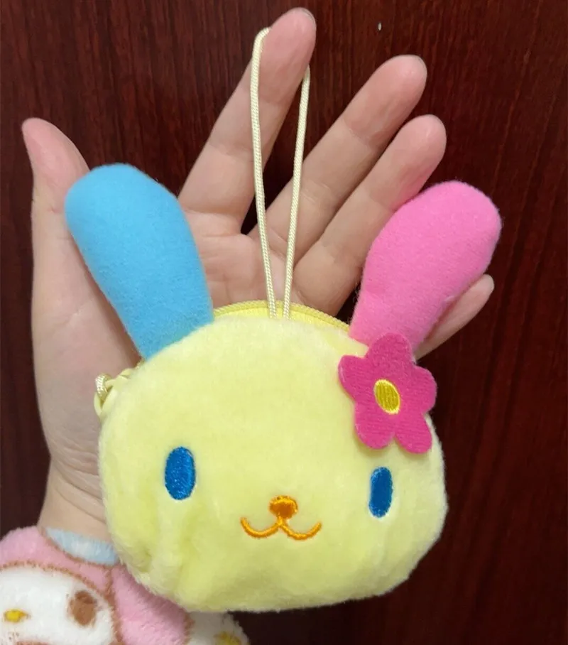 Cute Usahana Plush Coin Purse Wallet for Girls Kids Kawaii Women Bag Keychain Anime Bunny Mini Coin Pouch Storage Organizer Bag plush coin purse