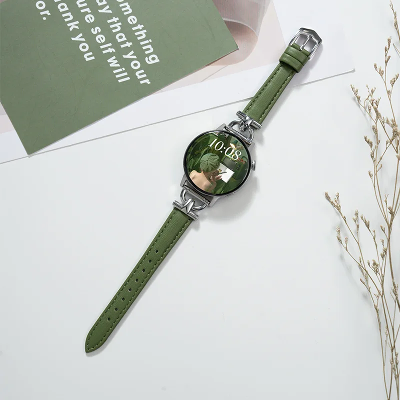 Stylish Metal & Leather Hybrid Watch Strap - 20/22mm Replacement Strap