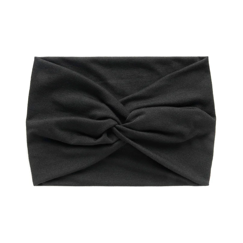 Women's Twisted Wide Headband Boho Yoga Hair Band Fashion Workout Turban Sweatband Thick Hair Dress Up Yoga Clothing Accessory