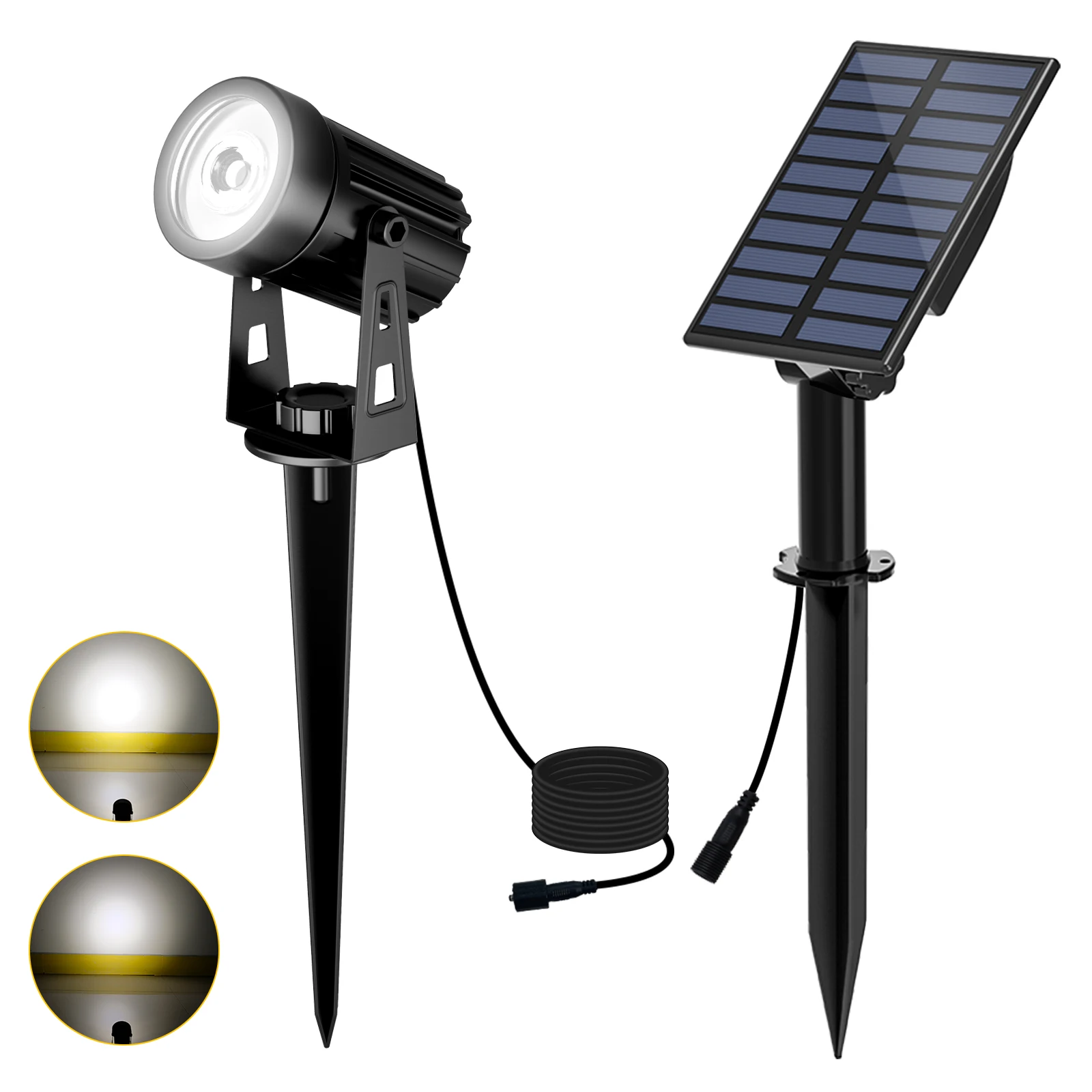 ตัวเลือกสินค้า ไฟ LED พลังงานแสงอาทิตย์ สวนกลางแจ้ง กันน้ำ IP65