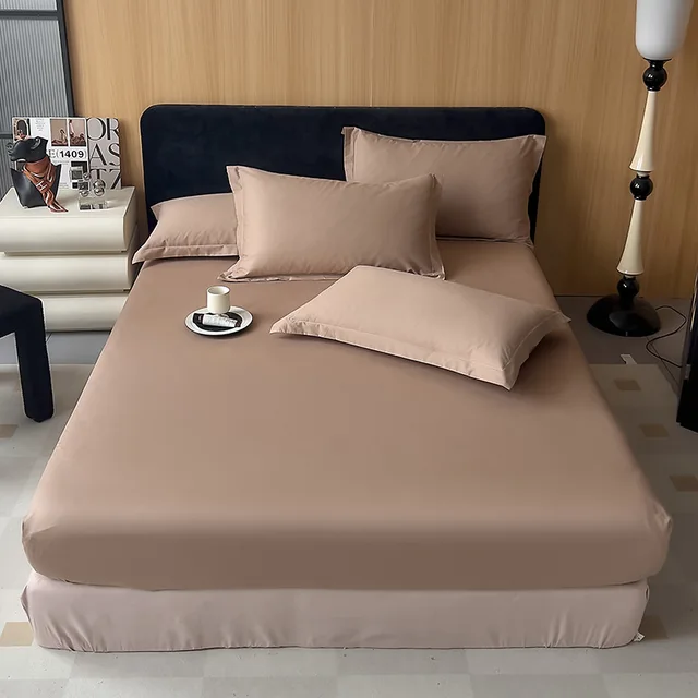 Drap de lit une pièce en coton, housse de coussin simple et double, anti-poussière et respirante, housse de matelas adaptée à toutes les saisons 2