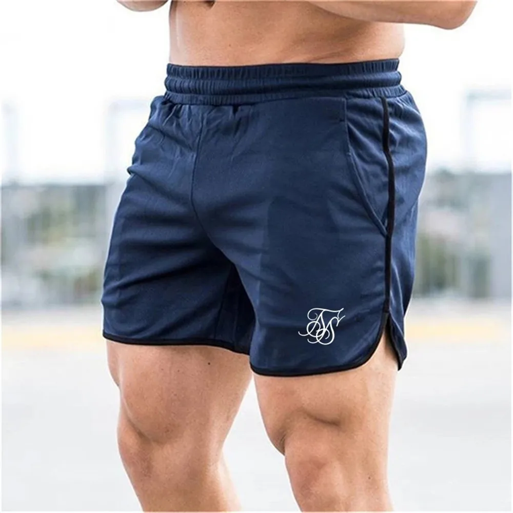 

2021 Summer New Men's Tide Brand Cotton Sports Shorts Sik Silk Embroidery Gyms Fitness Leisure Jogging Training Sports Shorts