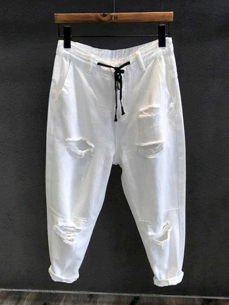 Men Jeans Mens Jeans Jeans Trousers Denim Trousers Holes Jeans Men And Women Summer