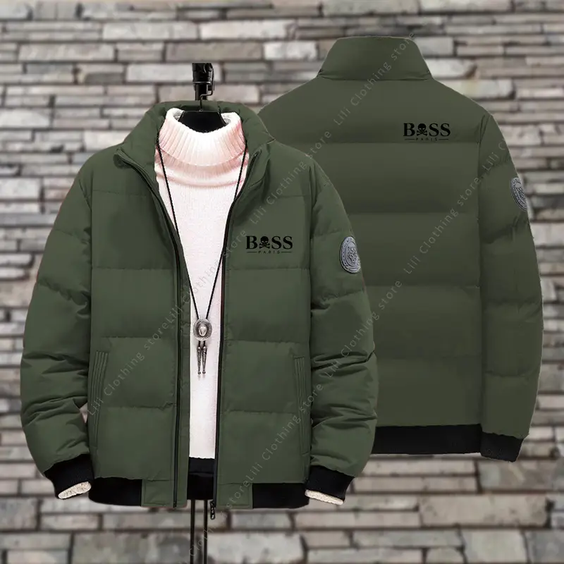 Mens Winter Jackets 2026 New Thick Warm Parkas Puffer Jacket Bomber Jacket Down Coats Fashion Designer Clothes Men Down Jackets - Image 2