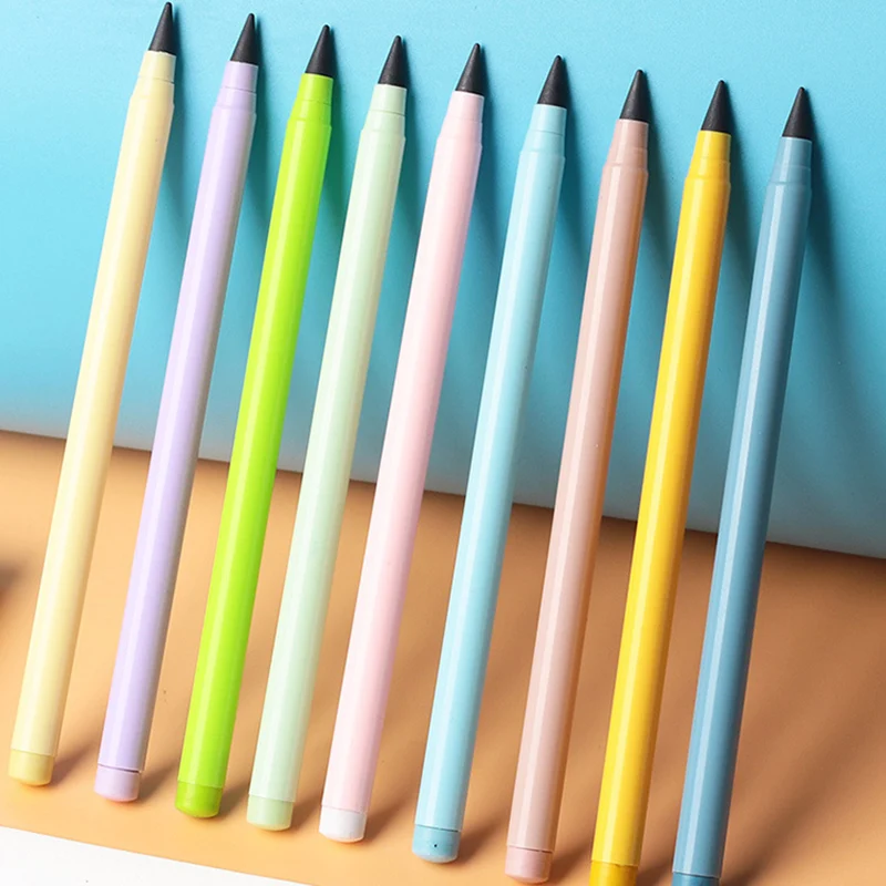 

1\pcs Student Unlimited Writing Eternal Pencil Sets HB No Ink Pen Cartoon Painting Pencils For Kids Stationery School Supplies