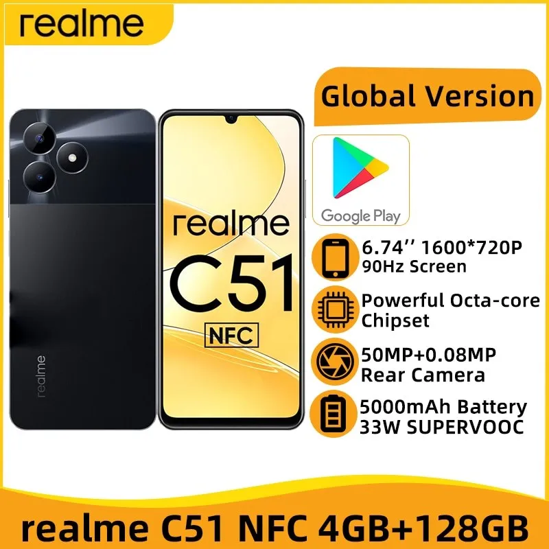 World-Premiere-realme-C51-NFC-6-74-90Hz-Display-50MP-Camera-5000mAh ...