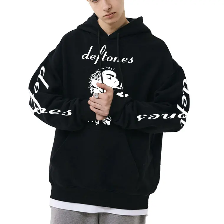 

Limited Deftones Graphic Hoodie Around The Fur Hoodies Men Women Fashion Casual Oversized Sweatshirts Men's Vintage Sweatshirt