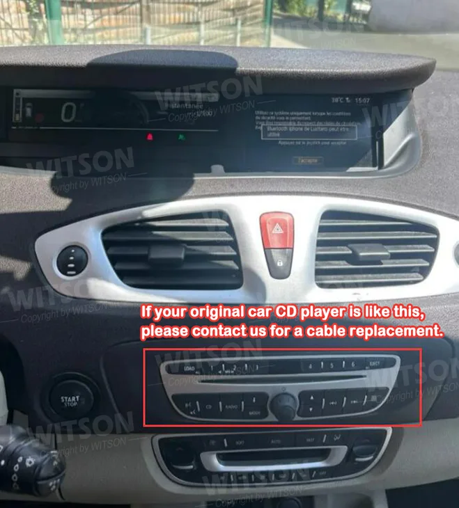 7' Android Auto Stereo Multimedia für Renault Scenic 3 Renault Grand Scénic III 2009-2016 Auto Carplay Autoradio GPS Fahrzeug-Headunit – Detail 2