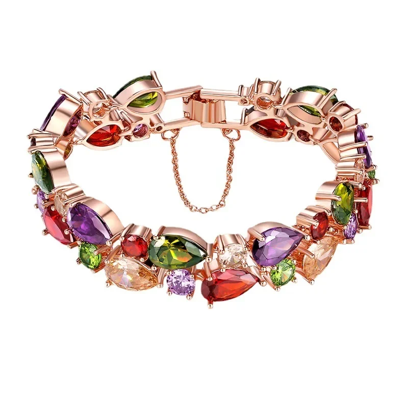 

Элегантный серебряный браслет TW11 с кристаллами циркония модные ювелирные изделия для женщин для помолвки свадьбы гламур