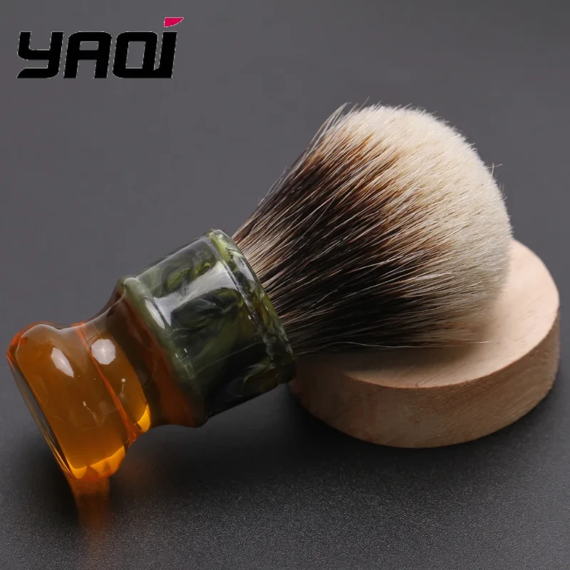 2026 핫세일! YAQI 22MM 사그라다 패밀리아 투밴드 배더 헤어 레진 핸들 남성용 습식 면도 브러쉬