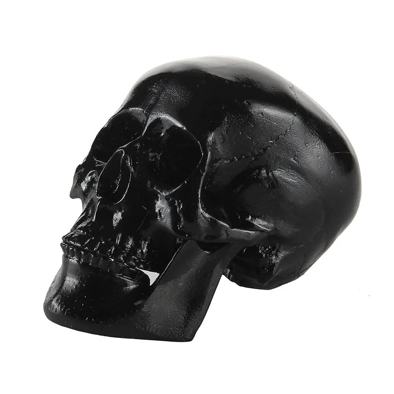 Home Decor Resin Craft Black Skull Statues & Sculptures Creative Skull Figurines Sculpture Ornaments For Home Skull Model