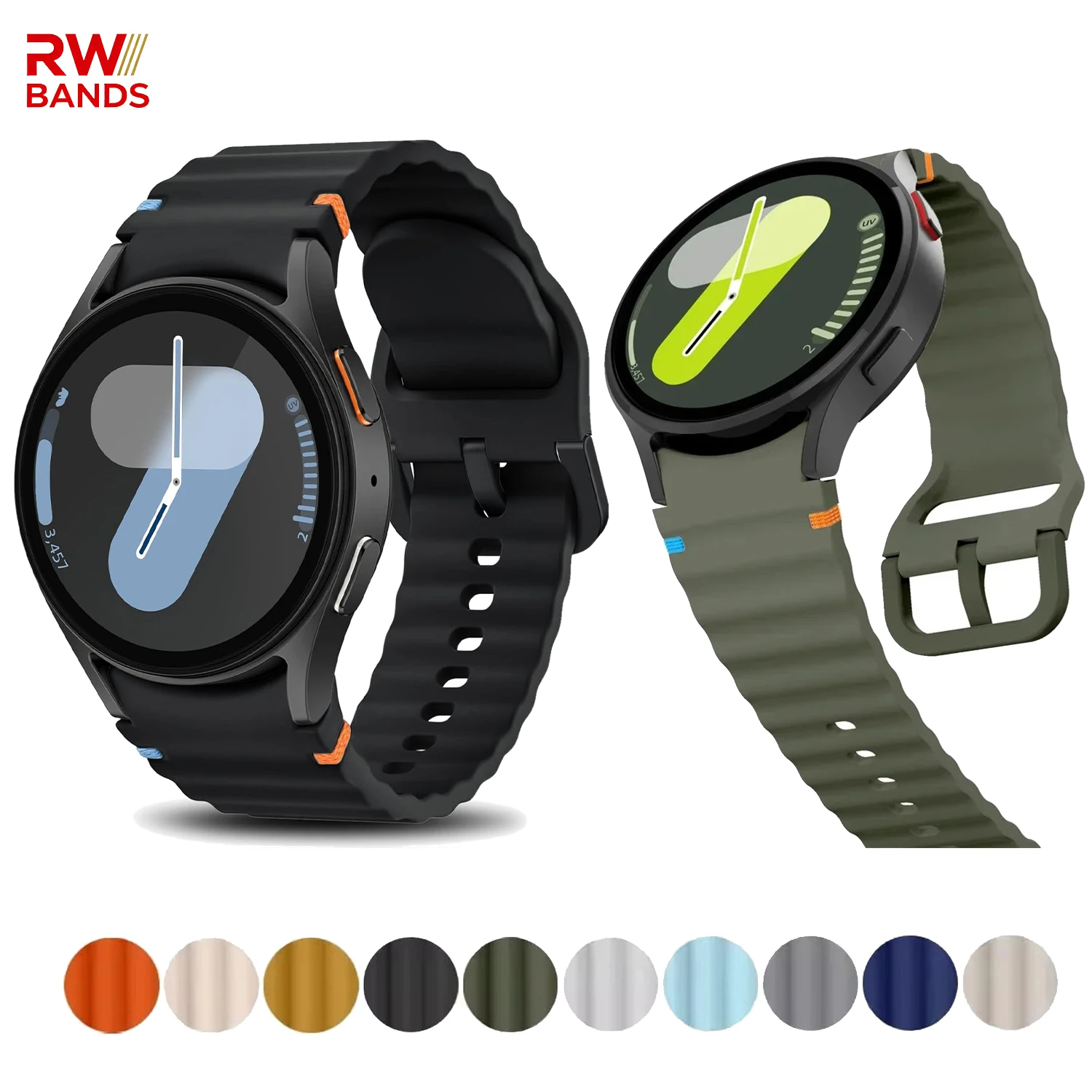 Silicone Sport Strap for Galaxy Watch - Original Band Replacement