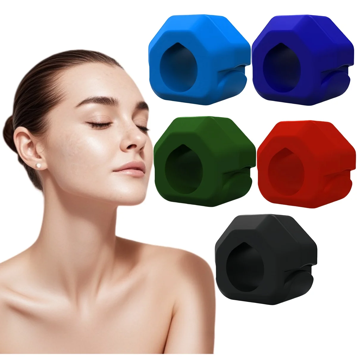 40/50/60LBS Jaw Line Exerciser Ball Jaw Trainer Face Facial Muscle Exercise Ball Chew Workout Fitness Equipment