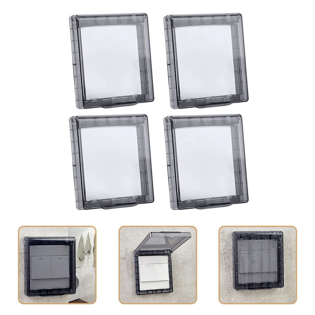 

4 Pcs The Receptacle Outlet Waterproof Box Outdoor Protectors Switch Socket Protection Covers Receptacle