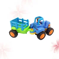 Kids Car Toy Tractors Car Model Engineering Van Model Kids Early Learning Toy Blue 1