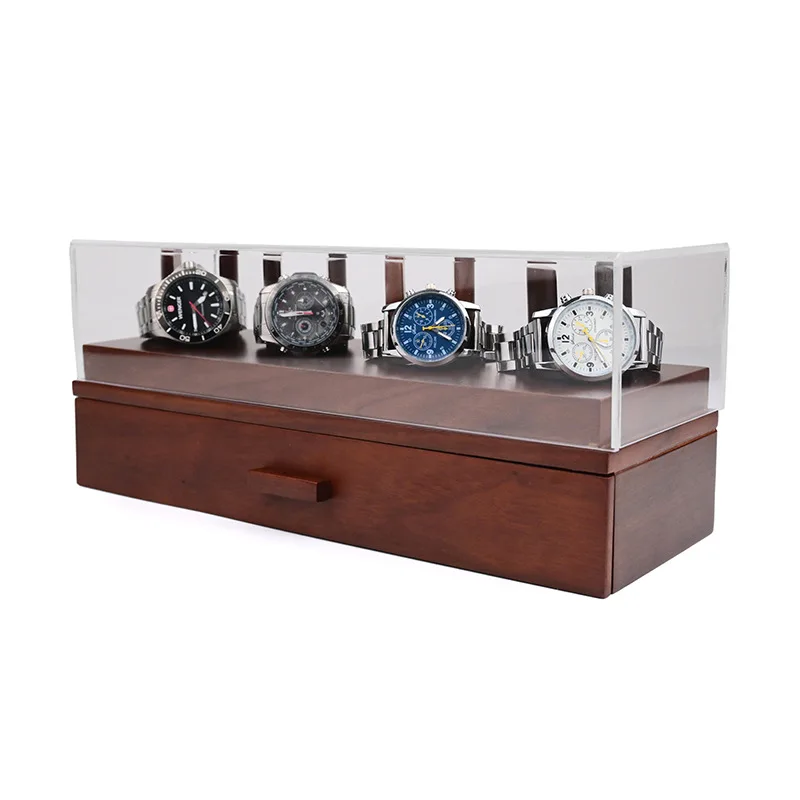 Wooden Jewelry Box Retro Style Luxury Watch Jewelry Box Organizer Display Showcases Storage Boxes Gifts Packaging Supplies