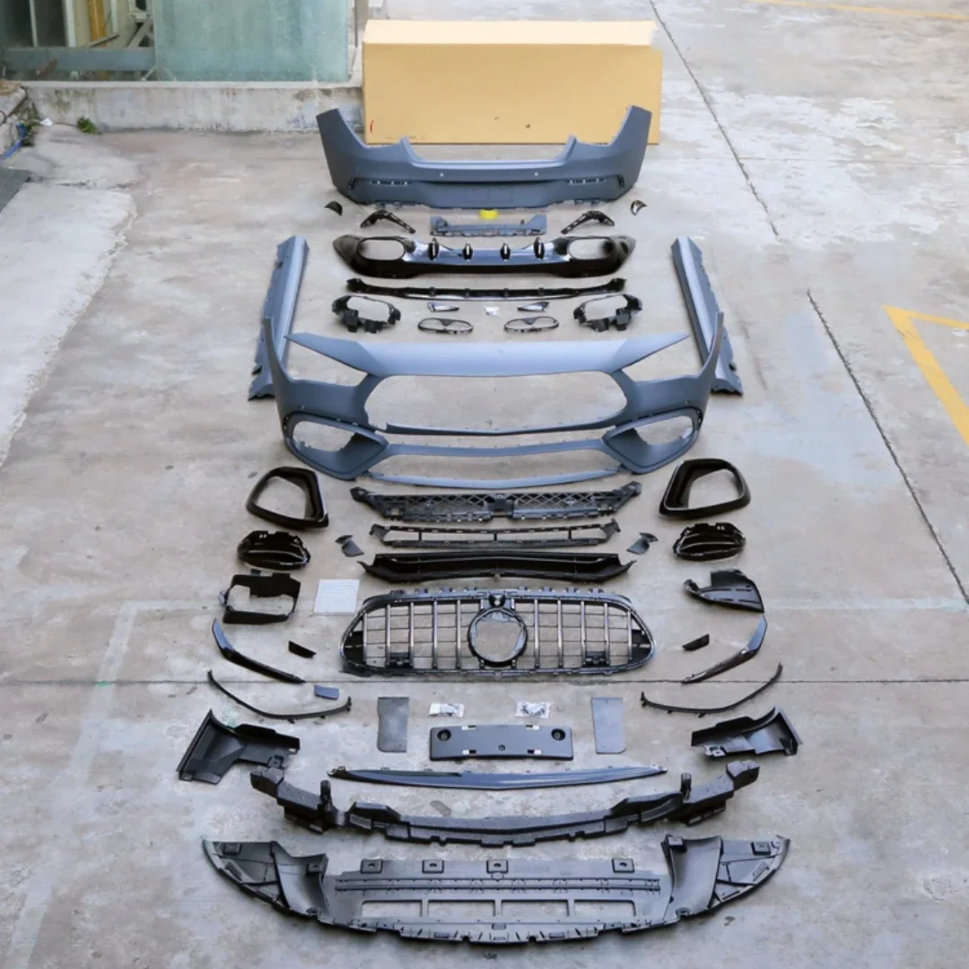 Body Kit Front Rear Bumper Side skirt Grill Assembly for Mercedes-Benz CLA35 260 200 w118 Modified CLA45S AMG Kit Car Accessies 15 - Racext Body Kit Front Rear Bumper Side skirt Grill Assembly for Mercedes-Benz CLA35 260 200 w118 Modified CLA45S AMG Kit Car Accessies - - Racext 14