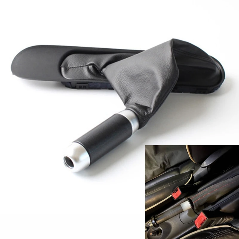 Car Console Handbrake Handle Panel With Handbrake Boot For MINI Cooper F55 F56 F57 Countryman Armrest Box Cover