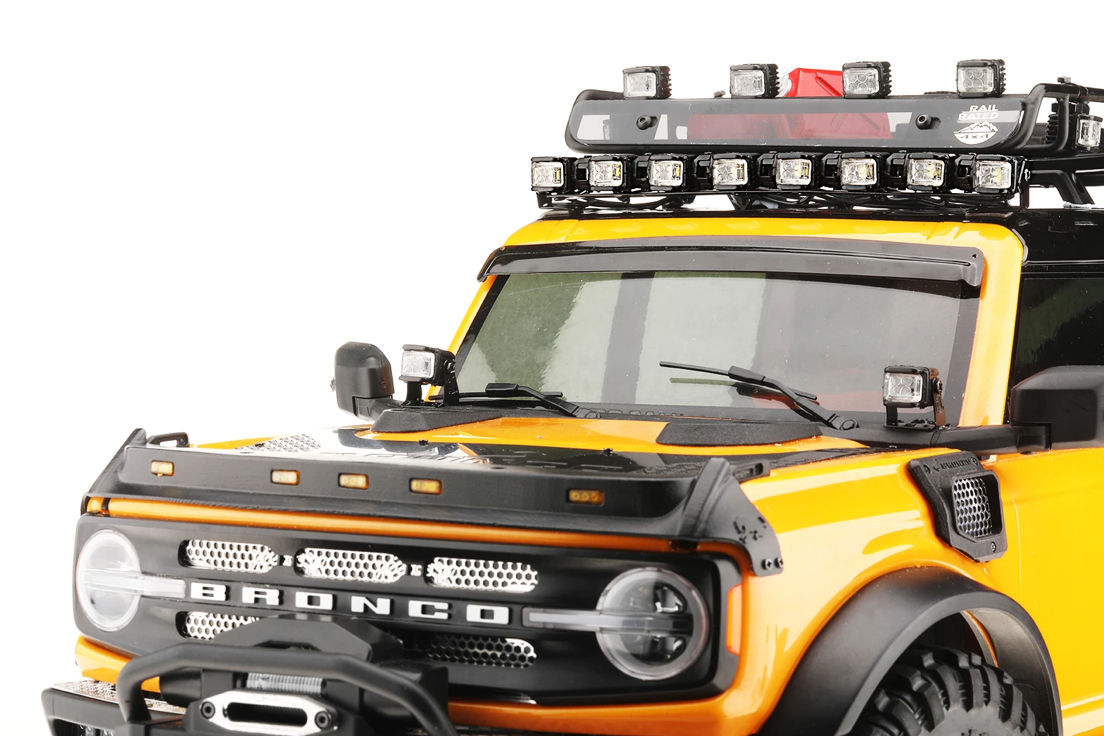 RC Car Light Kits Sidelight with Mount Holder LED Lamp Spotlight Set 1/10 1/12 Truck Rock Crawler Off-road
